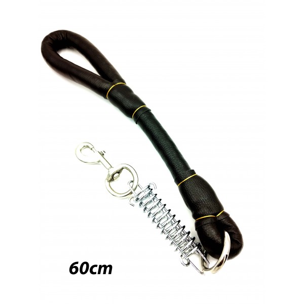 ΔΕΡΜΑΤΙΝΟ ΛΟΥΡΙ ΣΚΥΛΟΥ ΜΕ ΕΛΑΤΗΡΙΟ 20011-92 60CM